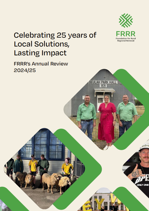 Cover of the FY25 FRRR Annual Review