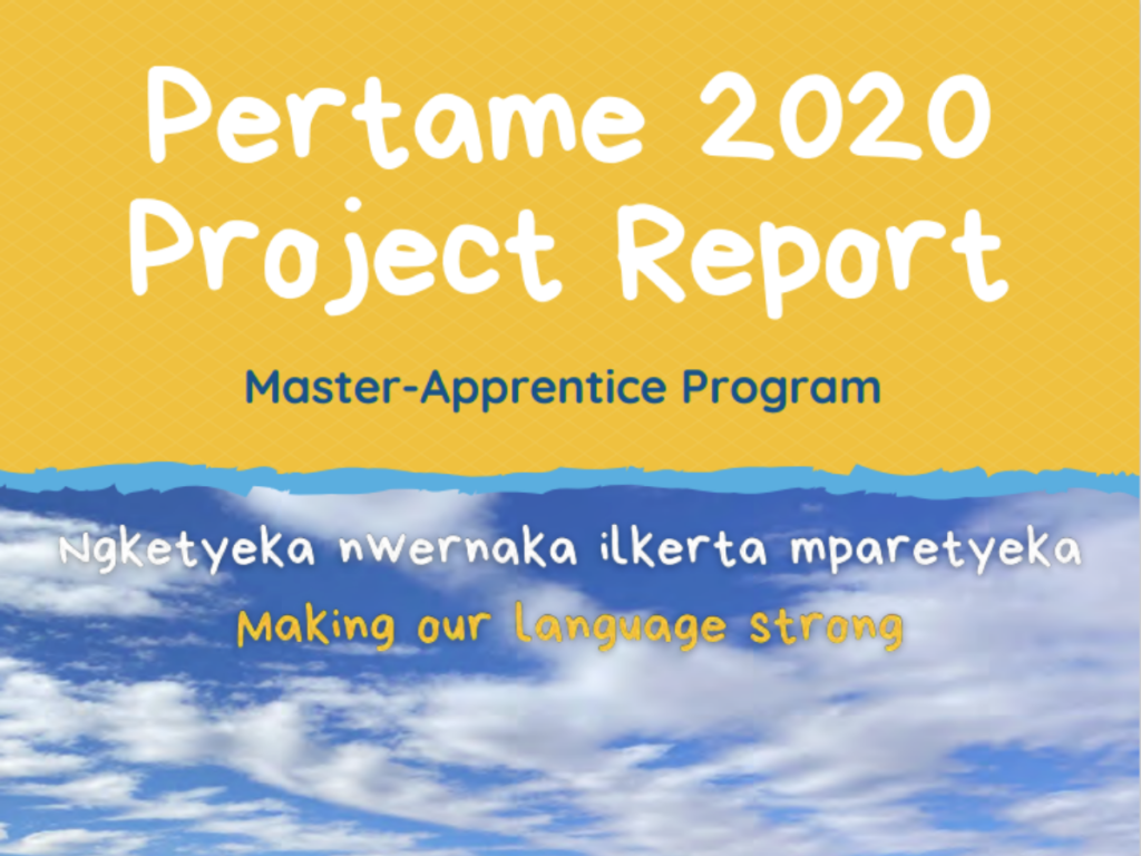 Retaining the Pertame language