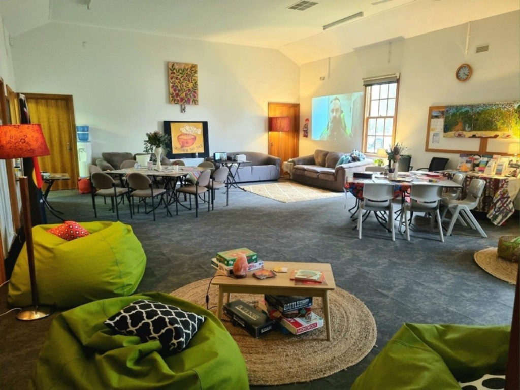 Newly refurbished room with calming and comforting decor. 