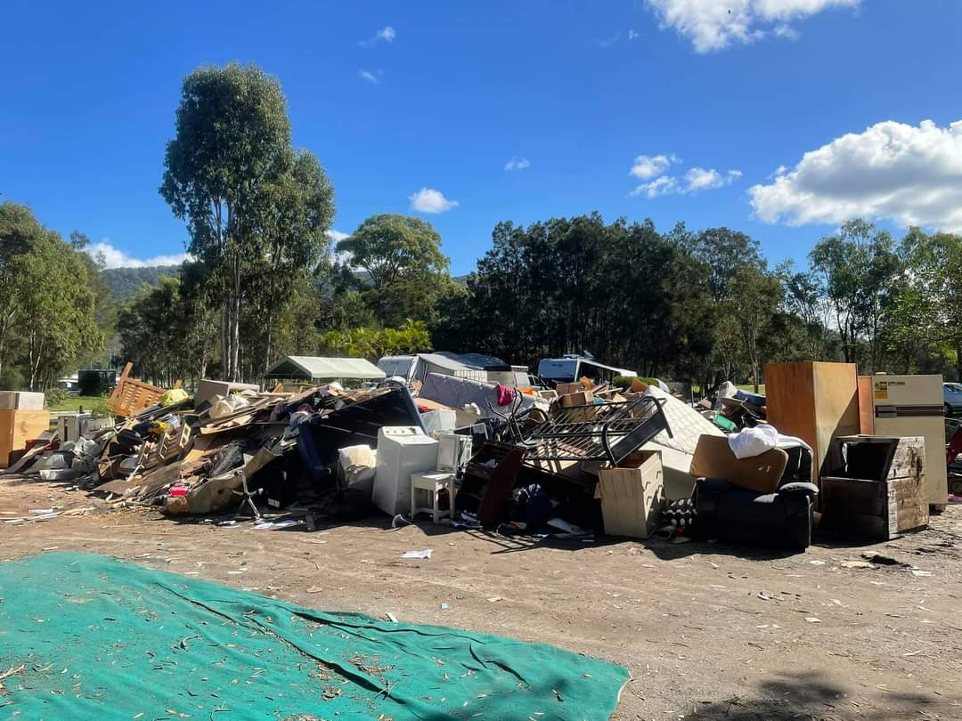 Post flood clean up in Port Macquarie