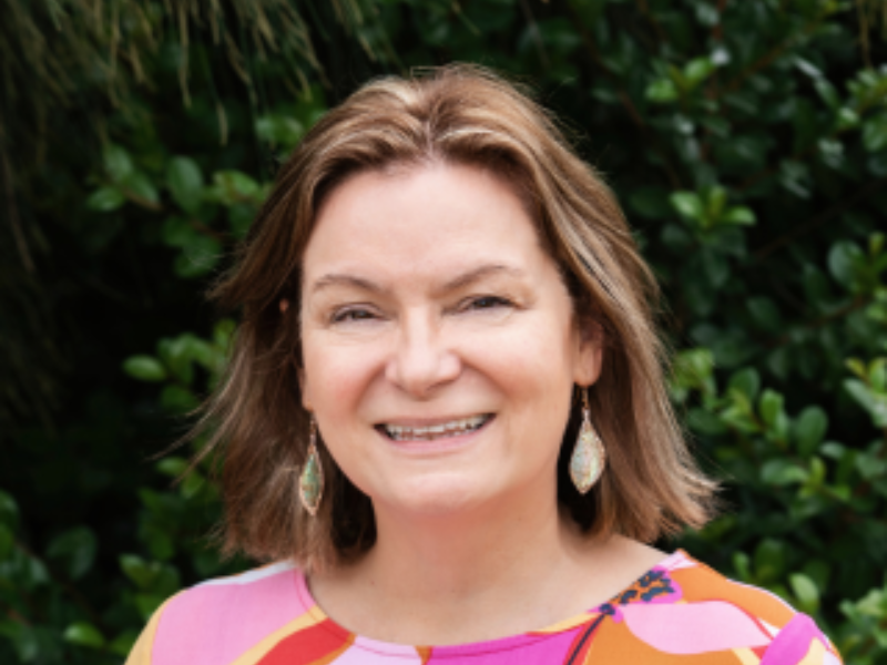 A photograph of Deb Samuels, FRRR's Head of Partnerships.